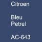 Preview: Citroen, Bleu Petrel, AC-643.